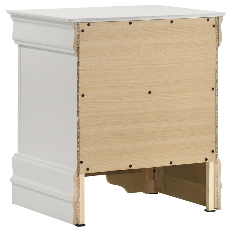 2 Drawer Nightstand - White