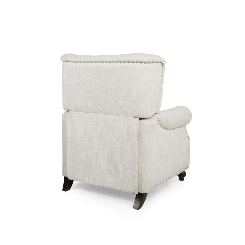 Welch - Contemporary Tufted Pushback Recliner - Beige