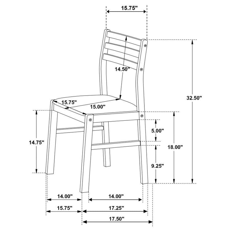 Bucknell - 3 Piece Round Drop Leaf Dining Table Set - White