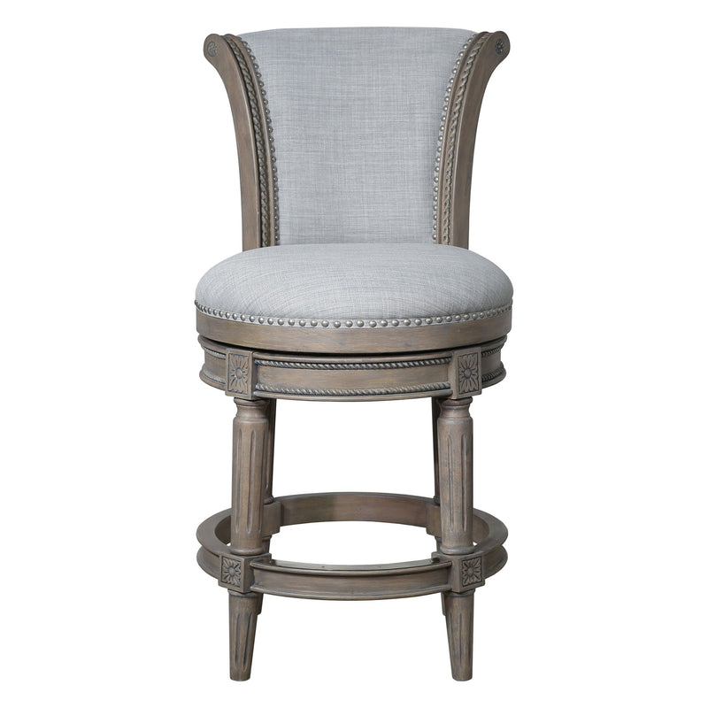 Swivel Barstool With High-Back