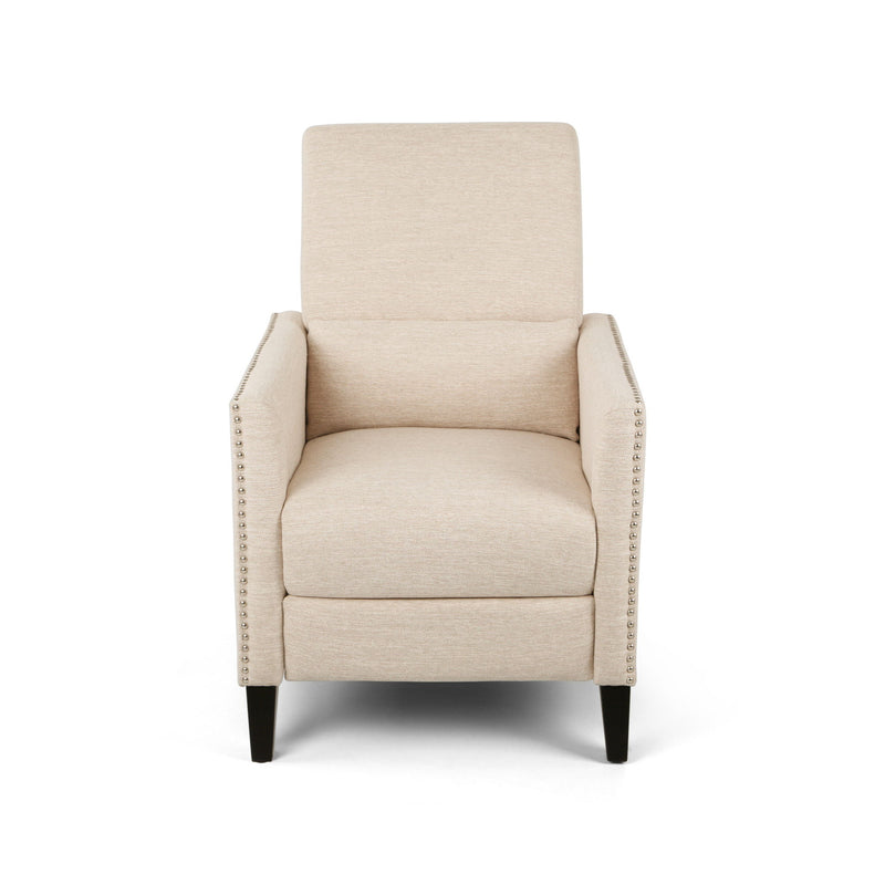 Kiersten - Contemporary Fabric Pushback Recliner