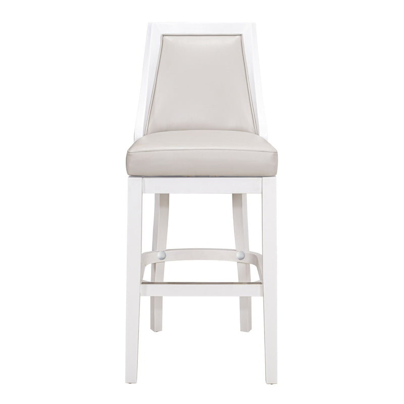 Modern Swivel Stool With Tall Back