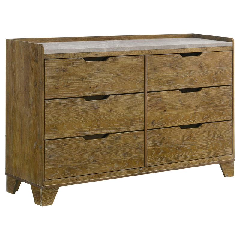 Henderson 5-piece Eastern King Bedroom Set Medium Oak