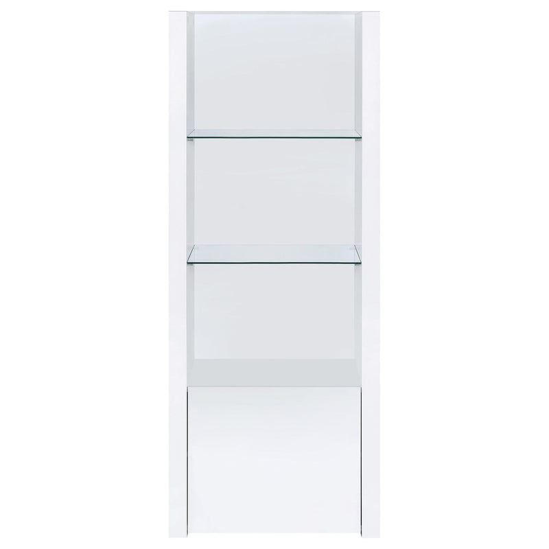 Jude 3-piece 71-inch TV Entertainment Center White High Gloss