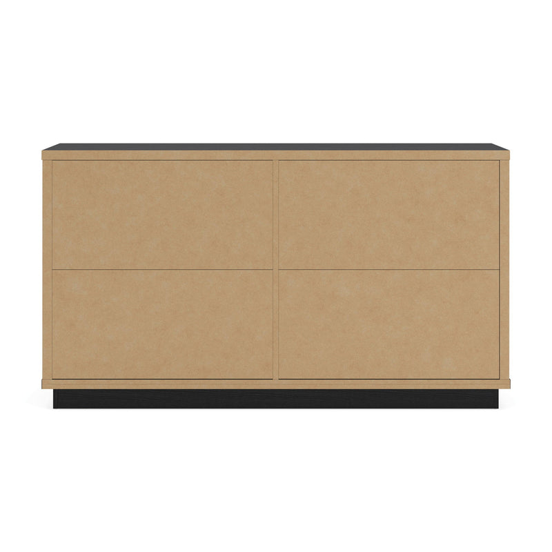 Kozmour - Six Drawer Dresser - Black / Brown
