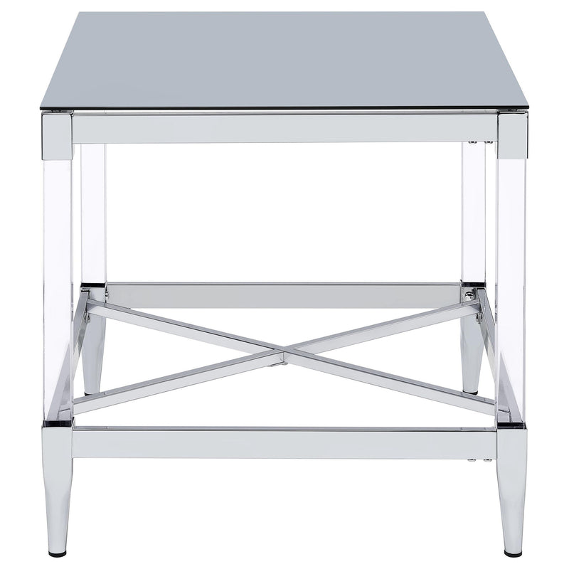 Wallingsford - 2 Piece Square Coffee And End Table Set - Chrome