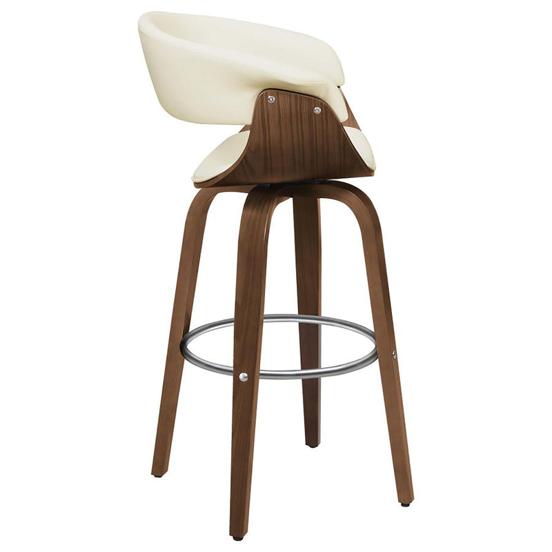 Swivel Bar Stool Elegant Design With Upholstery