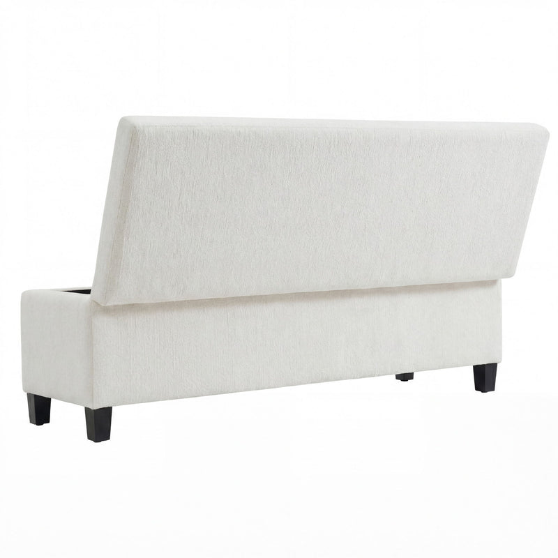Upholstered Storage Ottoman Bench