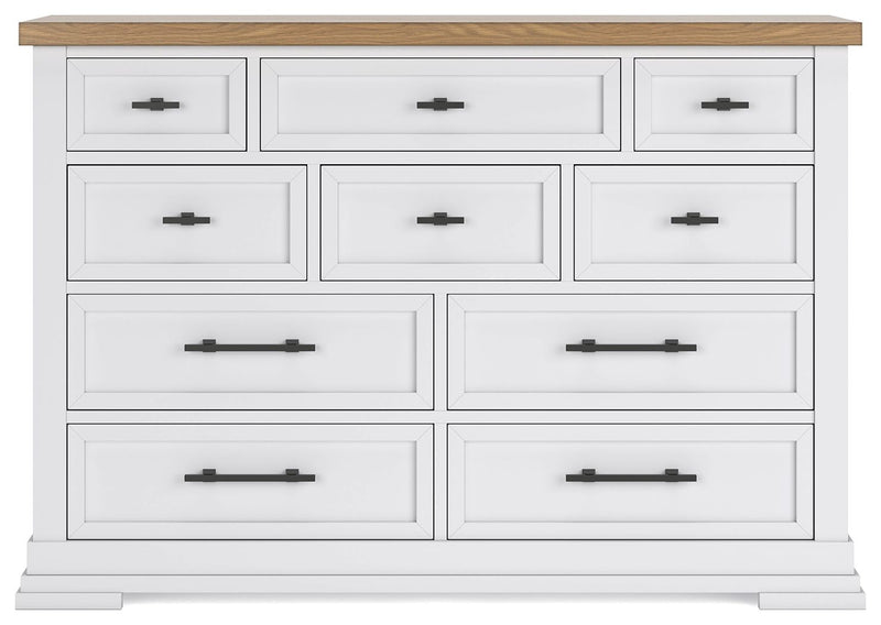 Ashbryn - Dresser - White / Natural