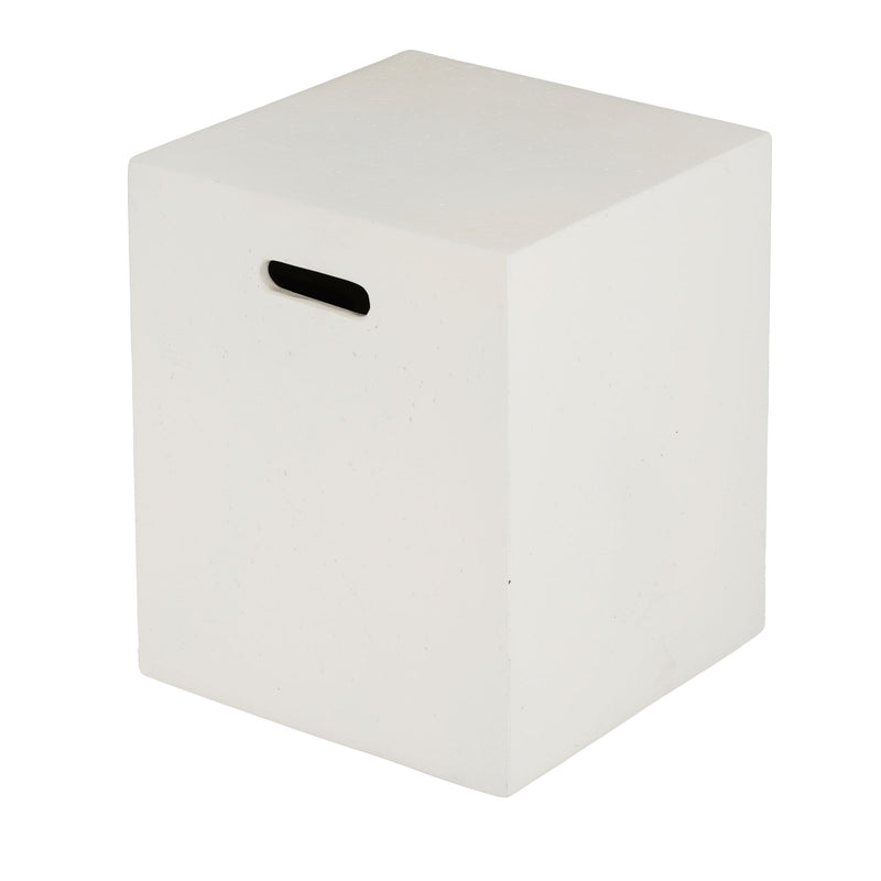 Modern Tank Holder Side Table With Smooth Concrete Surface