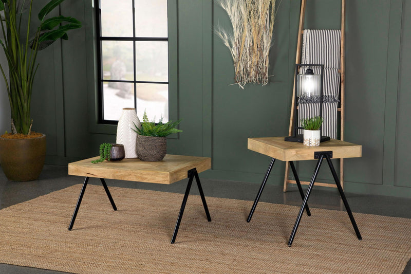 Avery Rectangular Solid Mango Wood Coffee Table Natural