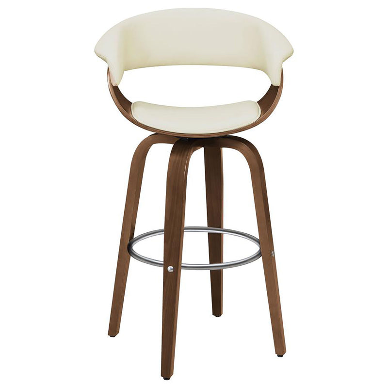 Swivel Bar Stool Elegant Design With Upholstery