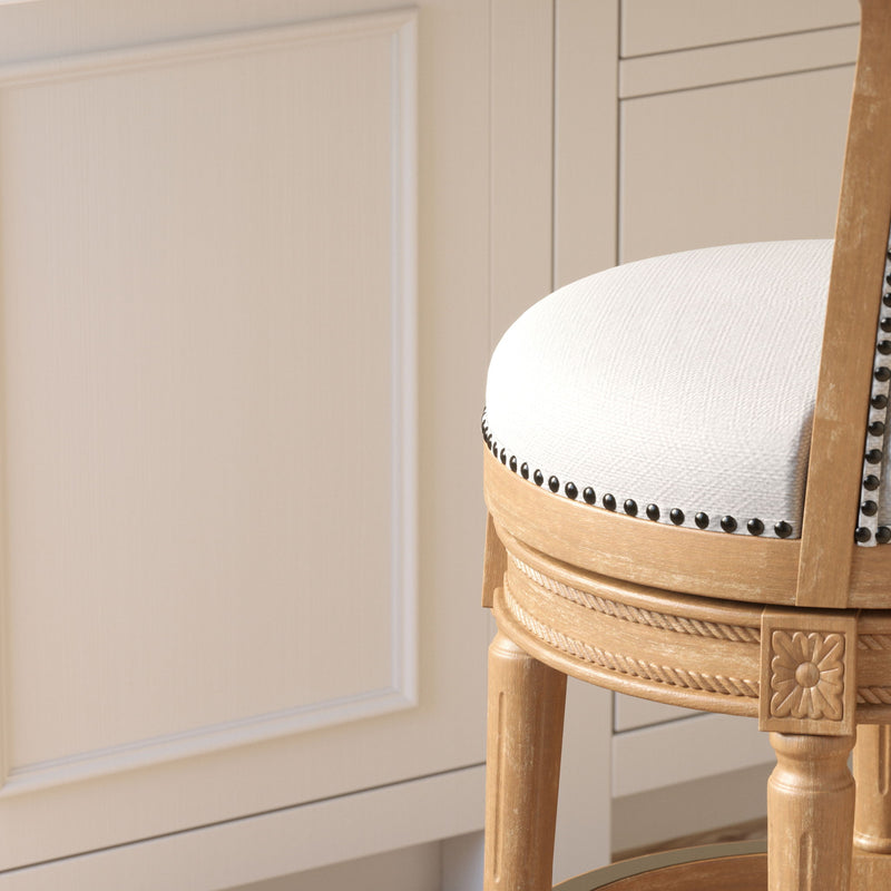 Swivel Barstool With High-Back