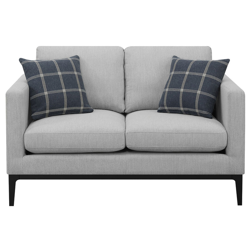 Montauk - 2 Piece Arms Living Room Set With Upholstered Seating - Light Gray