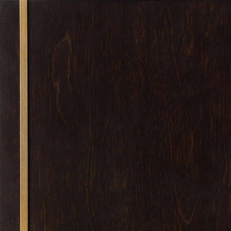 2 Drawer Nightstand With Trim And USB Charging - Brown