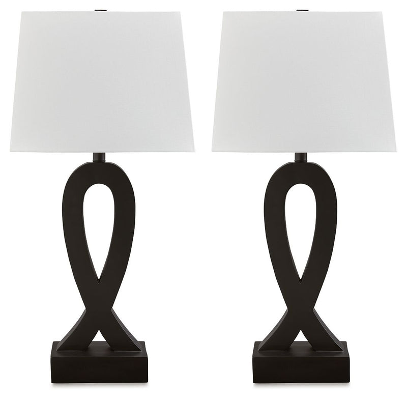 Markellton - Poly Table Lamp (Set of 2) - Black
