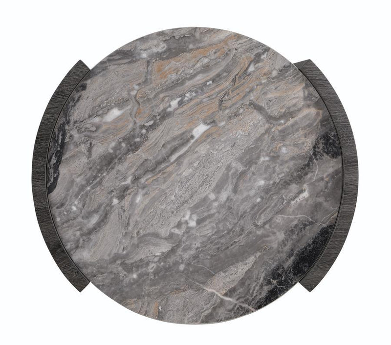 Gladstone - Round Faux Marble Top Table