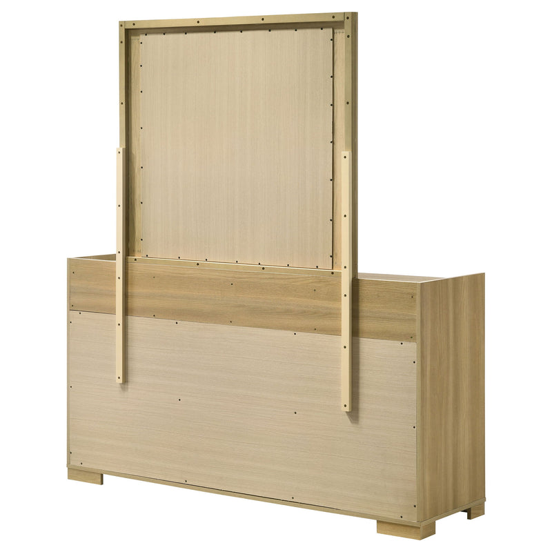 Lincoln - 6 Drawer Dresser With Mirror - Natural