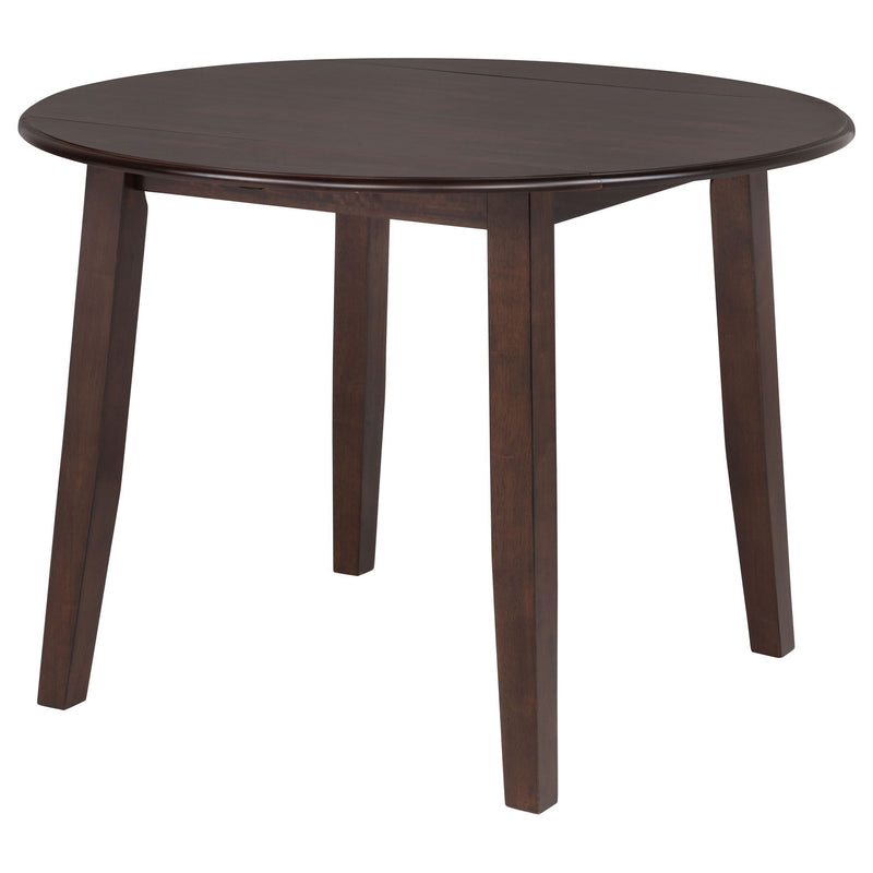 Verety - 5 Piece Round Dining Set With Chairs - Dark Brown
