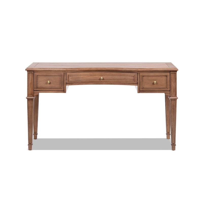 Dauphin - 3 Drawer Executive Desk - Brown