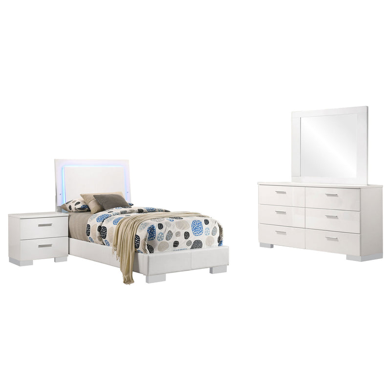 Dulcey - Bedroom Set & LED