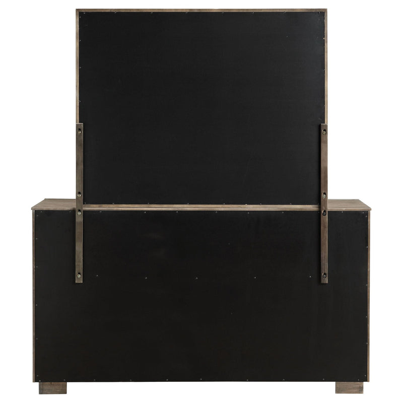 Durango 8-drawer Dresser and Mirror Taupe Oak