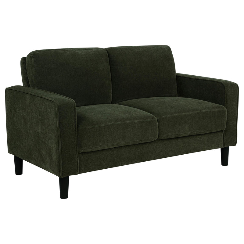 Ruth 2-piece Fabric Upholstered Track Arm Sofa Matcha Green