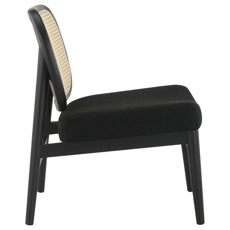 Rayo - Rattan Cane Back Accent Chair With Padded Seat