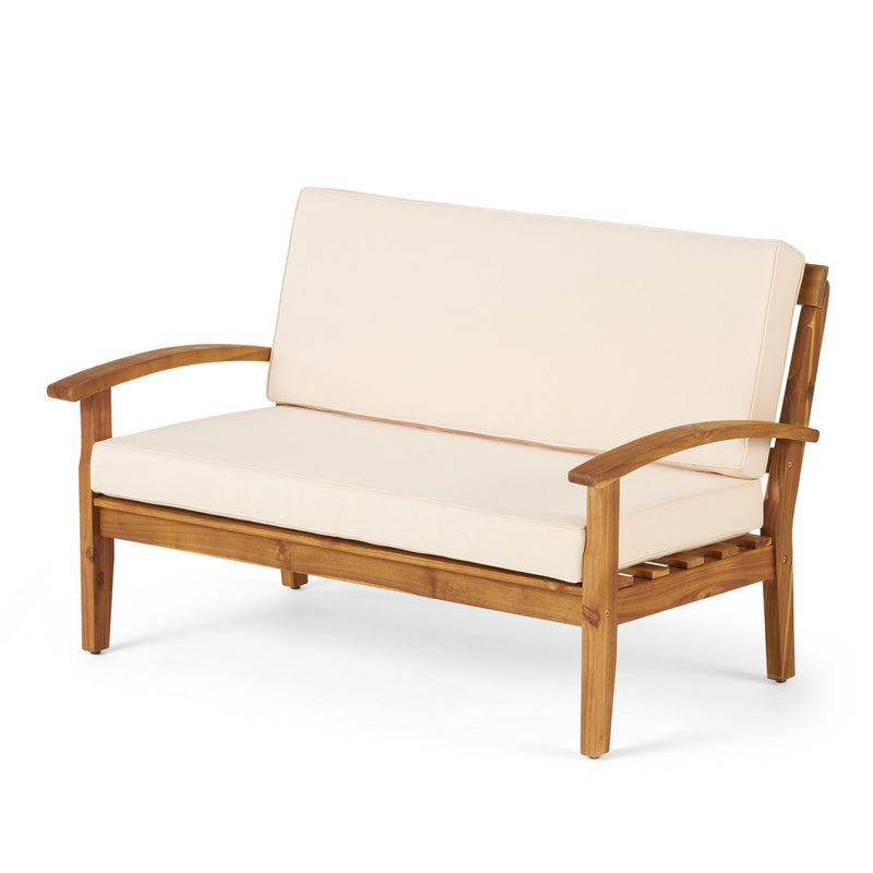 Outdoor Chat Set With Coffee Table And Loveseat
