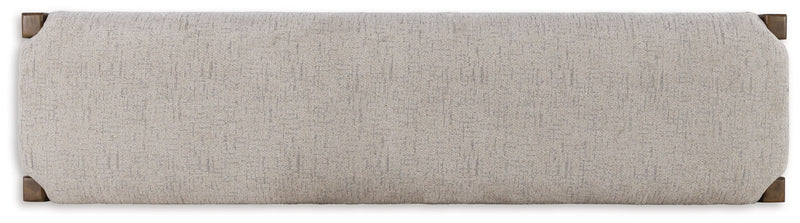 Cabalynn - Large Uph Dining Room Bench - Oatmeal / Light Brown