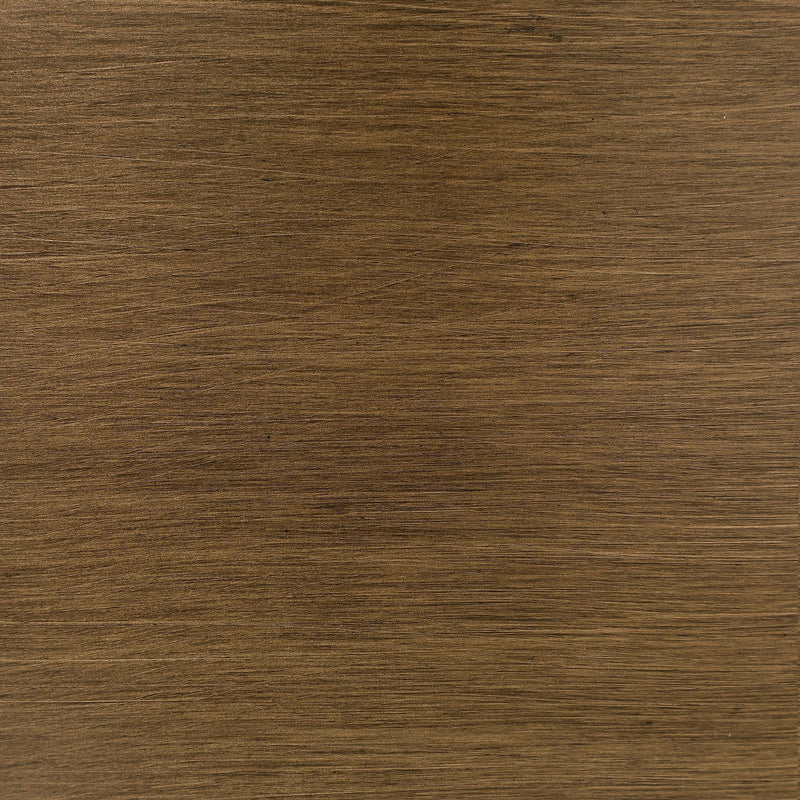Morena Round Tawny Glass Top Side End Table Brushed Bronze