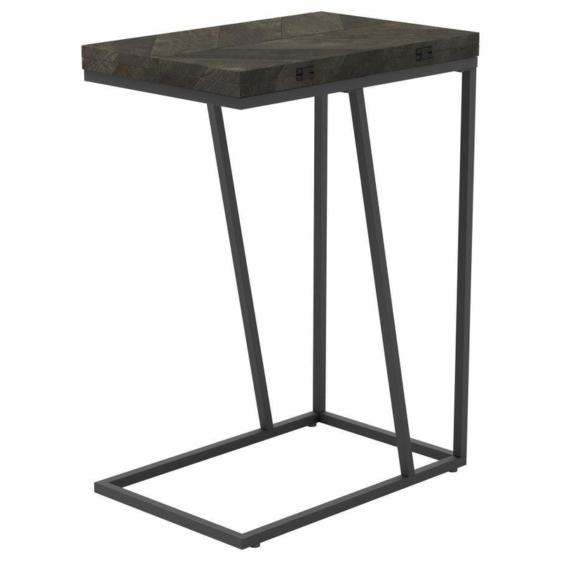 Carly - Expandable Engineered Wood C-Shaped Side Table