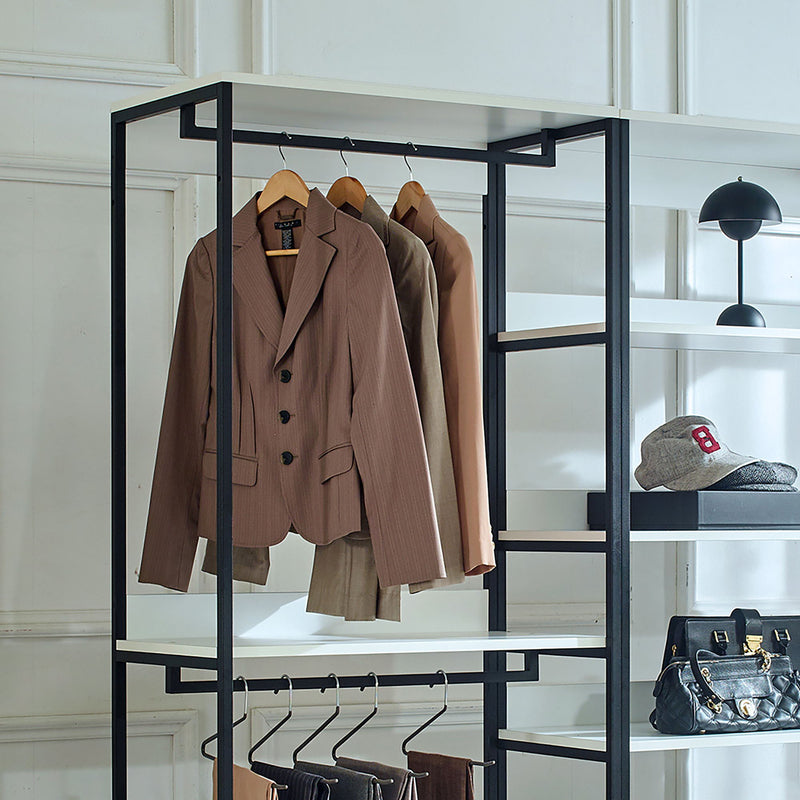 Fiona - Freestanding Walk-In Closet System - White - Wood