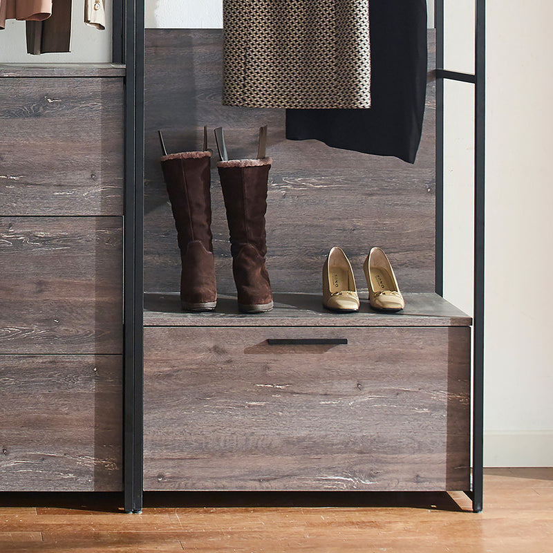 Monica - Walk-In Closet System - Rustic