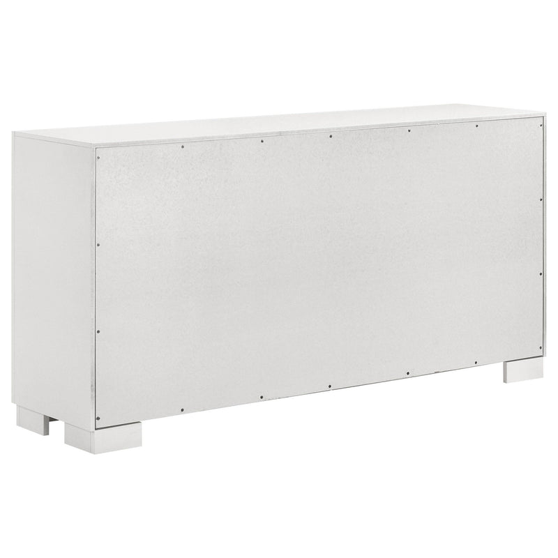 Jessica 4-piece Queen LED Bedroom Set Snow White