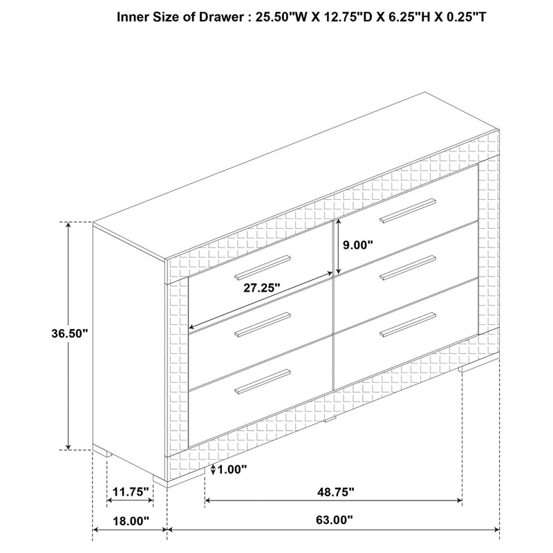 Pierce - Bedroom Set With LED Lighting