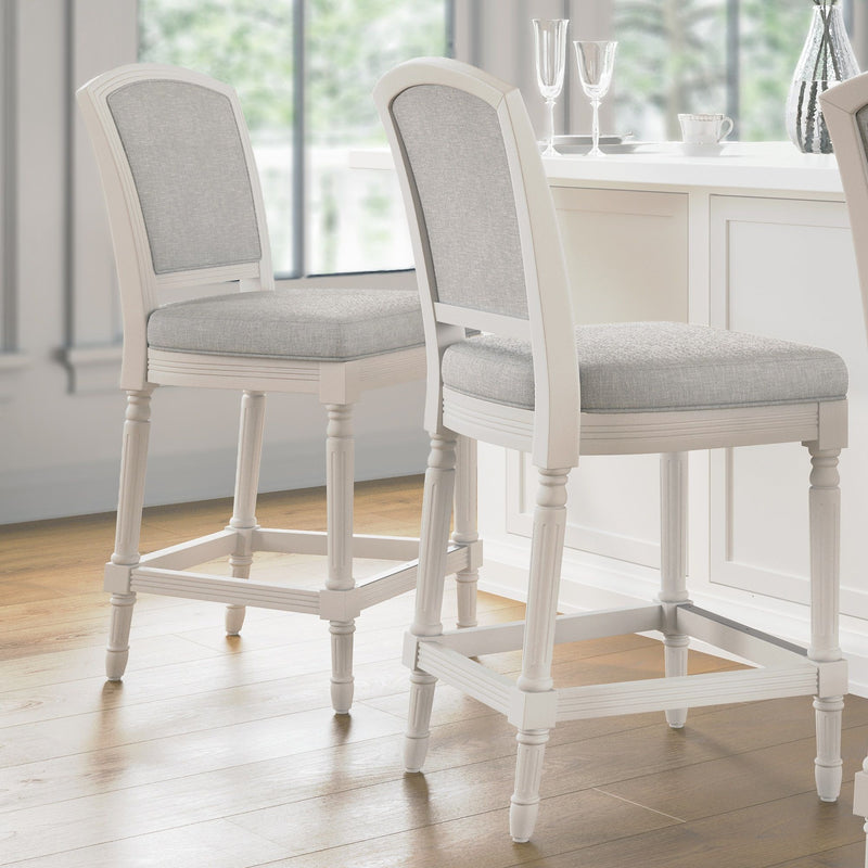 Stool With Upholstered Seat And Back
