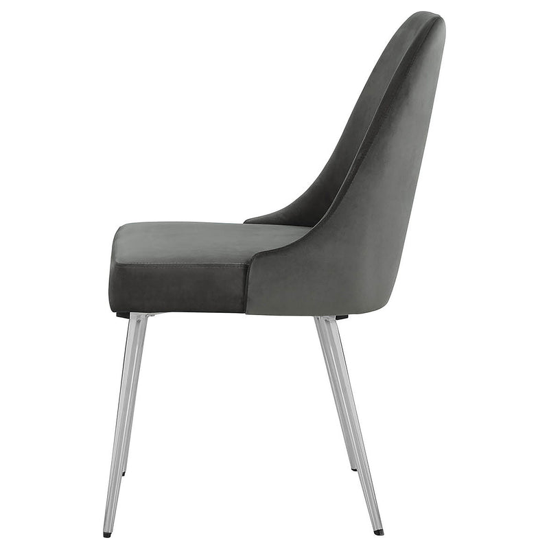 Side Chairs Upholstered With Tapered Legs (Set of 2)