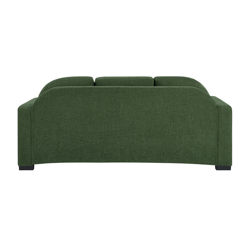 Modern 3 Seater Sofa With Curved Backrest