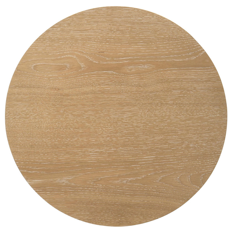 Ottowa 3-piece Round Wood Coffee Table Set Light Oak