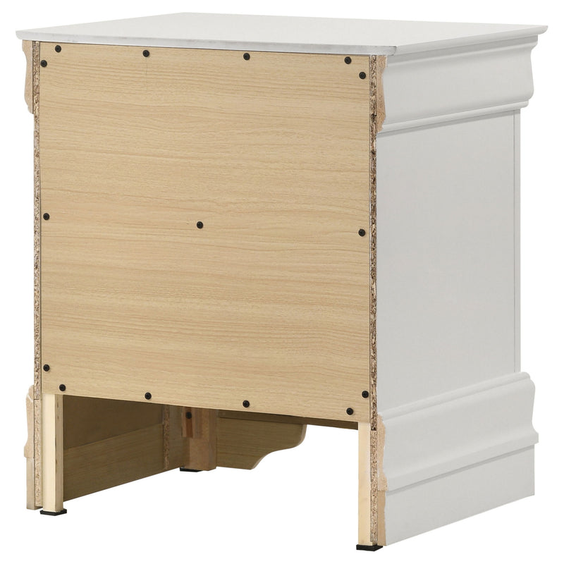 2 Drawer Nightstand - White