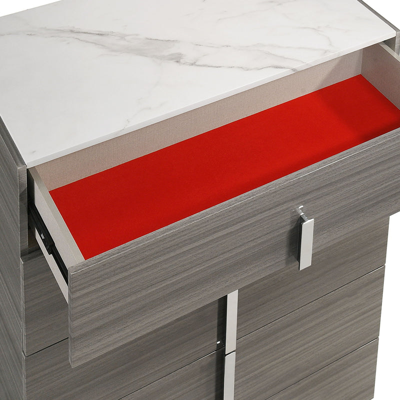 Altima - 5 Drawer Chest - Gray