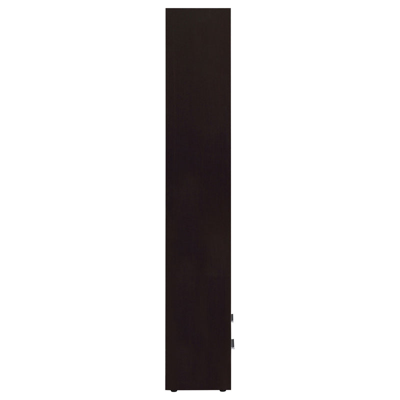 Maureen - 5 Shelf Bookcase With Drawer - Cappuccino