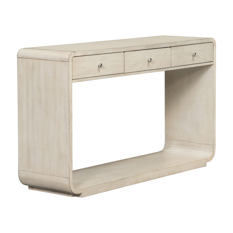 Console Table With 3 Drawers And Display Shelf