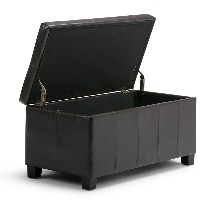 Dover - Storage Ottoman Bench - Tanners Brown