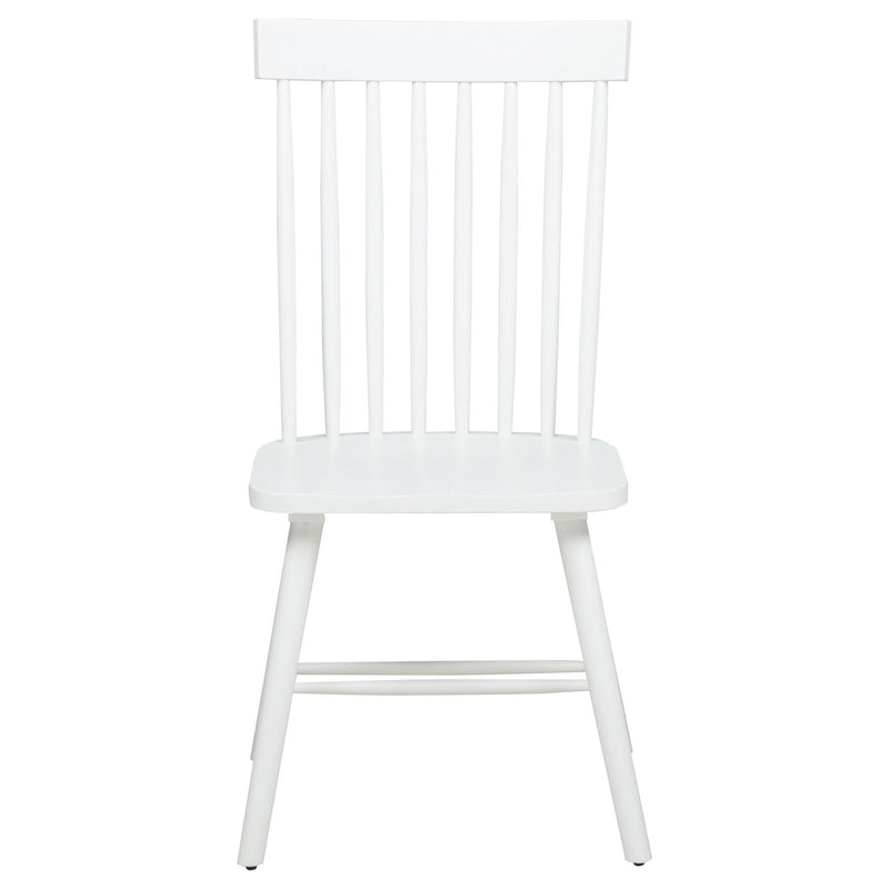 Andrews Windsor Spindle Back Dining Side Chair White (Set of 2)