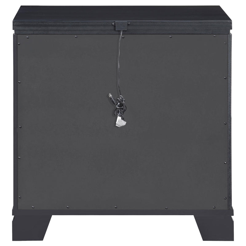 Cappola 2-drawer Nightstand Black