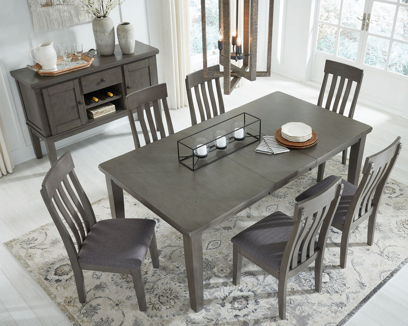 Hallanden - Rectangular Dining Room Butterfly Extension Table - Gray
