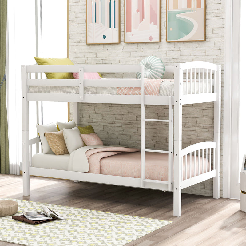 Solid Construction Bunk Bed With Ladder