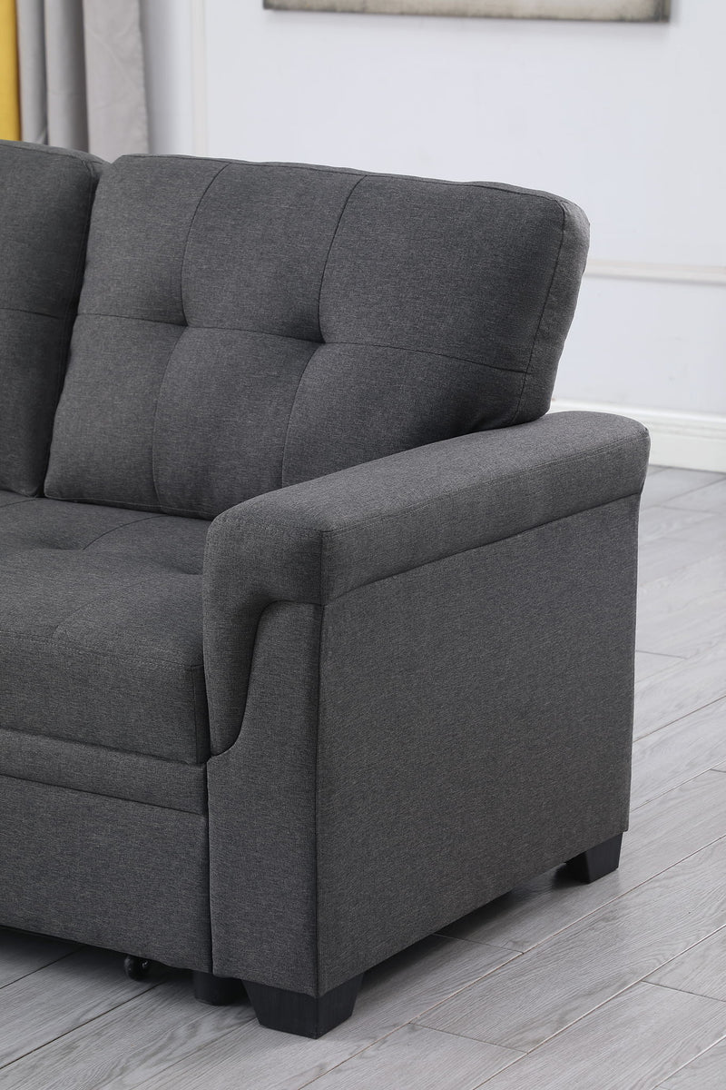 Lucca - Reversible Sleeper Sectional Sofa With Storage Chaise